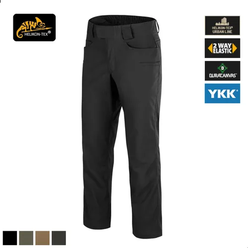 Helikon-Tex GREYMAN TACTICAL Hose – DuraCanvas, Schwarz, Größe: XXL/Long - Wanderhosen für Herren aus robustem DuraCanvas-Gewebe, unauffällig und ideal für taktische Aktivitäten mit neun praktischen Taschen für Ausrüstung.