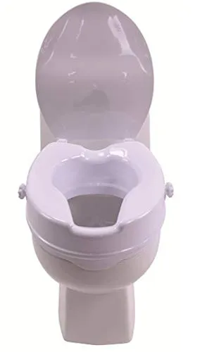 Toilettensitzerhöhung mit Deckel 15 cm