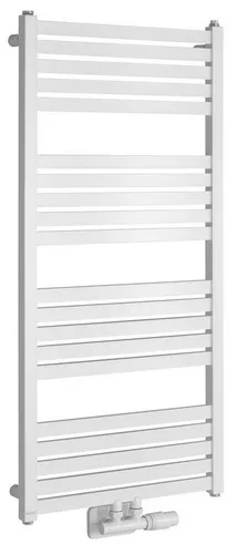 Bruckner Badheizkörper GRUNT Badheizkörper 500x1050 mm, Mittelanschluss, Weiß, Bruckner-600-121-4