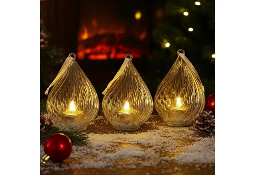 Online-Fuchs LED-Kerze in silber von Online Fuchs