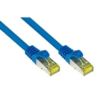 Good-Connections Netzwerkkabel 8070R-250B, blau, Cat 7, 500MHz, 10Gbit/s, S/FTP, RJ45 auf RJ45, 25 m