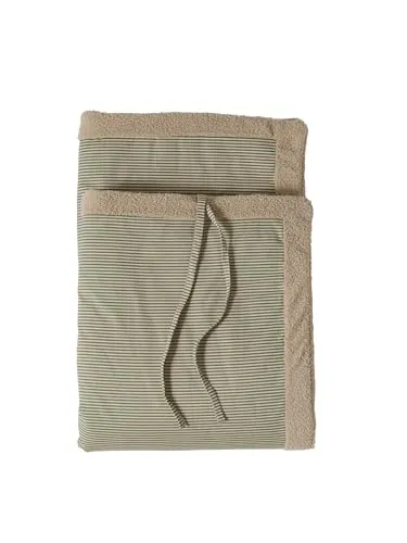 Vertbaudet Wendbare Hundedecke in Leo-Capsule und Streifen - Kompakte, wendbare Decke für Hunde: eine Seite mit stylischem Leo-Muster, die andere aus kuscheligem Teddyfleece. Ideal für gemütliche Stunden zu Hause oder unterwegs.