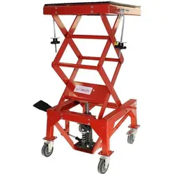 Citomerx Hydraulische Motorradbühne - Robuste Hebebühne für Motorräder und Quads mit einer Tragkraft von 136 kg, ideal für Wartung und Reparatur, max. Hubhöhe 870 mm.