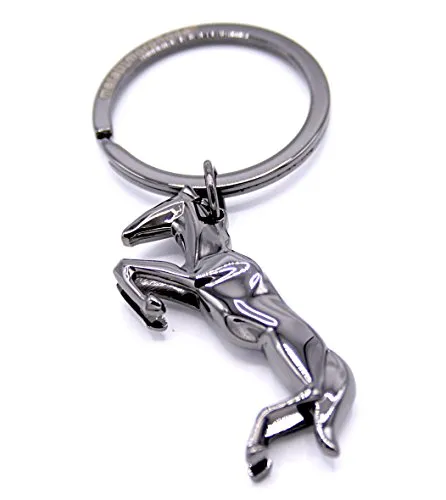 Unbekannt Schlüsselanhänger Pferd dunkel glänzend