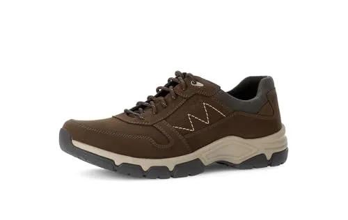 Pius Gabor Herren Sneaker Low – Bequeme Schnürschuhe in Espresso, Größe 43 EU - Modische Schnürhalbschuhe aus Narbenleder mit herausnehmbaren Fußbett. Ideal für Freizeit und Alltag – bequem und stylisch zugleich.
