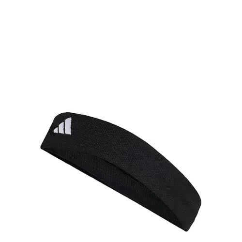 adidas Unisex Tennis Headband, Black/White, XS