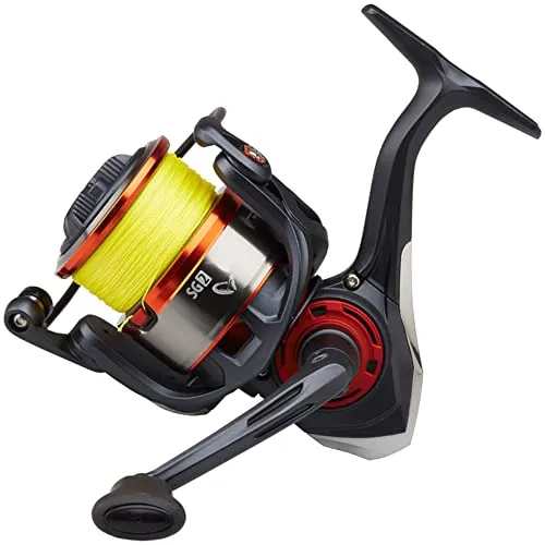 Savage Gear Stationärrolle mit Schnur zum Zanderangeln & Barschangeln SG2 2500 Rolle