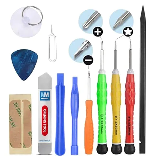MMOBIEL 13 in 1 Komplettes Reparatur Öffnungs Werkzeug Kit Schraubenzieher Set Schraubendreher Satz für Feinmechaniker