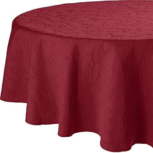 Erwin Müller Tischdecke Düsseldorf bügelfrei Burgund Größe oval: 160x220 cm