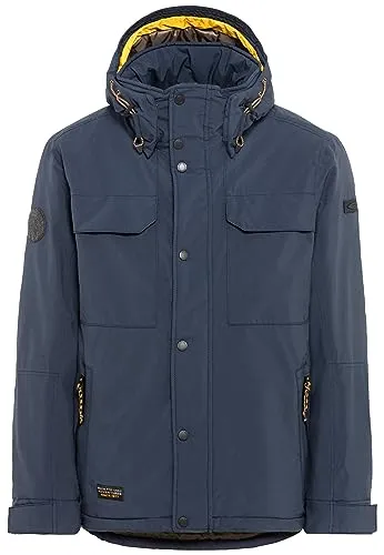 camel active Herren teXXXactive® Funktionsjacke Dunkelblau - Wasserdichte und winddichte Funktionsjacke mit abnehmbarer Kapuze, ideal für Outdoor-Aktivitäten. Atmungsaktiv und mit praktischen Innentaschen ausgestattet.