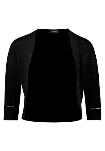 Vera Mont Strickjacke schwarz XXL (46/48) - Elegante Strickjacke aus hochwertiger Viskose-Mischung für stilvolle Auftritte. Bequem und vielseitig kombinierbar, ideal für jeden Anlass.