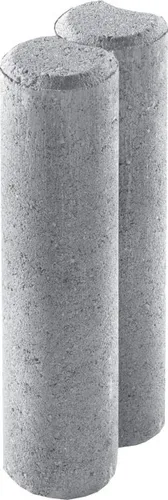 Kann Palisade 2er-Element 25 x 10 x 6 cm grau  Palisade