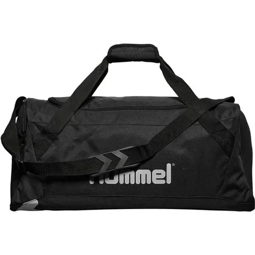 Hummel Core Sports Bag M - Sporttasche Black - Sonstige Sporttaschen - Robuste Sporttasche aus 100% recyceltem Polyester mit geräumigem Hauptfach, Innentasche und verstellbarem Schultergurt für höchsten Tragekomfort.