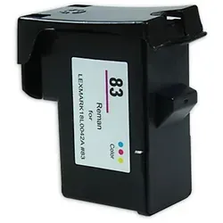 Lexmark 18LX042E - Dreifarbige Tintenpatrone, Standardkapazität 19.2ml für bis zu 500 Seiten, original und hochwertig für brillante Druckergebnisse