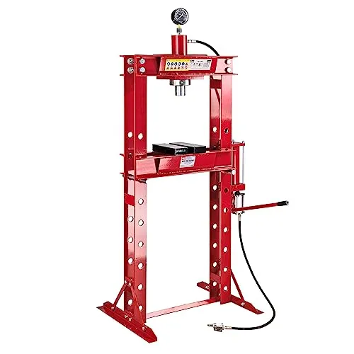 DEMA Werkstattpresse 30 t – Hydraulikpresse mit Manometer - Kartuschenpressen für professionelle Anwendungen, 30 Tonnen Pressdruck, integriertes Manometer für präzise Druckkontrolle und automatischer Kolbenrückzug für effizientes Arbeiten.