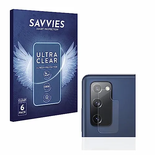 Savvies 6 Stück Schutzfolie für Samsung Galaxy S20 FE / 5G (Kamera) Displayschutz-Folie Ultra-Transparent