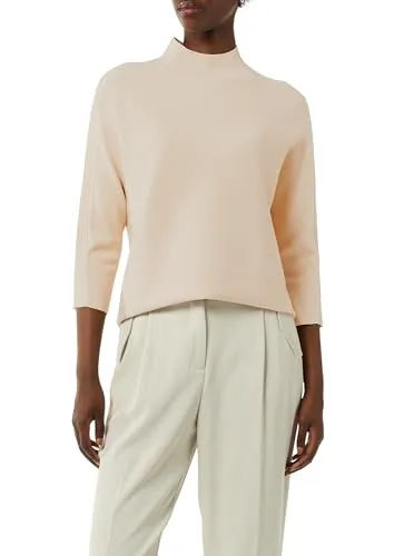 Beige Strickpullover mit Rollkragen, Gr. 42 von comma,