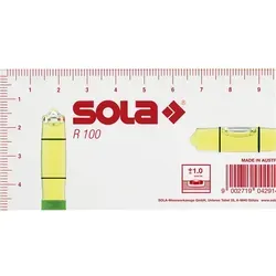 SOLA Klein-Wasserwaage R100 Abmessung 100 x 50 x 15 mm