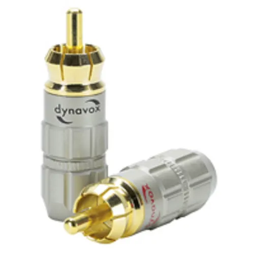 Dynavox Cinchstecker 4er Set 2x rot / 2x schwarz in rot von Dynavox