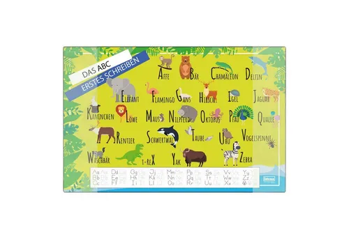 Idena Schreibtischunterlage Idena Schreibunterlage PP 58,5x38,5cm Alphabet
