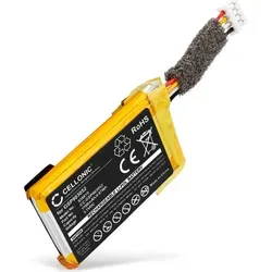 CELLONIC, Lautsprecherakku kompatibel mit JBL Clip 4 (1100mAh, 3.7V) Ersatzakku GSP903052