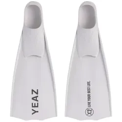 YEAZ Flosse OCEAN VIBES FINS - Schnorchel- und Tauchflossen in Weiß (Größe 44-45) - Tauchen & Schnorcheln - Hochwertige Flossen aus thermoplastischem Elastomer für maximalen Komfort und Effizienz im Wasser.
