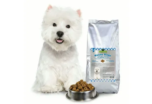 Schecker Schecker Trockenfutter Weiche Ringe Geflügel, Hauptfutter für: Hunde, halbfeucht