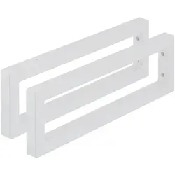 Wandkonsole Regalhalterung 2er Set aus Metall - Stabile Wandmontage für Regale, max. Tragkraft 60 kg, ideal für jedes Zimmer wie Küche, Badezimmer oder Wohnzimmer.