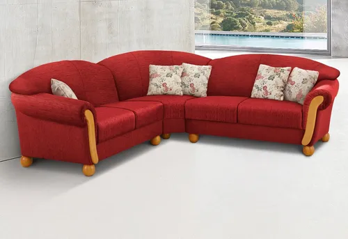 Home affaire Ecksofa Milano in rot von Home Affaire