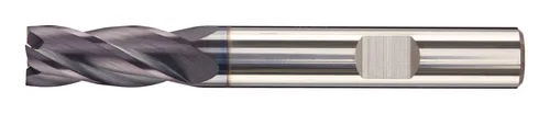 Fortis VHM Schaftfräser Z4 30G lang 20 mm AlTiN+ HB - VHM-Schaftfräser mit langlebiger AlTiN+ Beschichtung, ideal für präzise Bearbeitung von Metall und Aluminium.