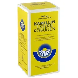 Kamillin Extern Robugen Lösung - Traditionelles pflanzliches Produkt zur unterstützenden Hautpflege bei leichten Hautreizungen. Ideal für Teil- und Sitzbäder, sowie Umschläge.