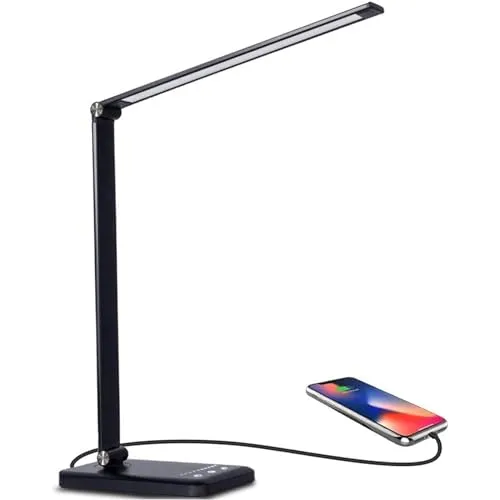 LENDOO Schreibtischlampe 52 LED Tischlampe,5 Farb- und 10 Helligkeitsstufen