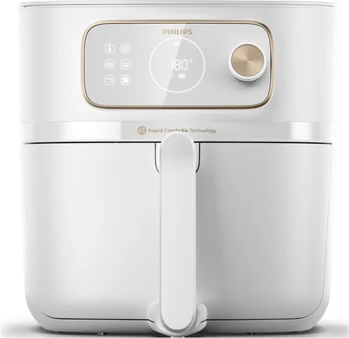 PHILIPS HD9876/20 Airfryer Connected XXL - 8.3L Heißluftfritteuse mit 2200 Watt, gesundes Frittieren ohne Öl für große Familien