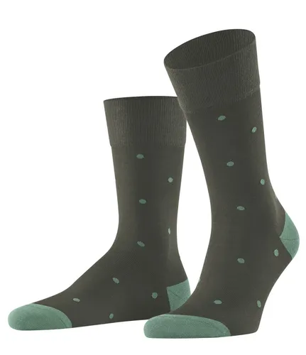 Falke Tagessocke Crew Dot (angenehm weiche Baumwolle) graubraun Herren - 1 Paar