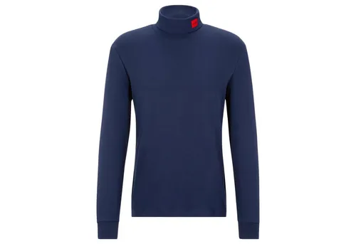 HUGO T-Shirt Herren Longsleeve 1er Pack Baumwolle DEROLLO224 (Packung, 1er Pack)