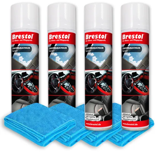 4x 400 ml AUTOREINIGER Spraydose Spiegelreiniger + Mikrofasertücher 18,69€/L