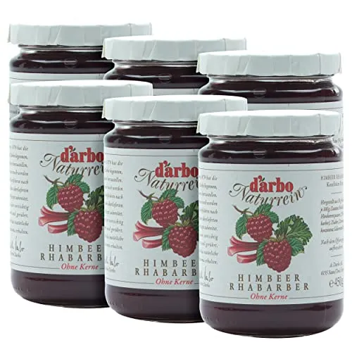 Food-United KONFITÜRE EXTRA Himbeere 450g Glas von DARBO Naturrein raspberry fruit spread Himbeerkonfitüre passend für Torte Crepes Himbeerkuchen Füllungen Frühstück Gebäck (1)