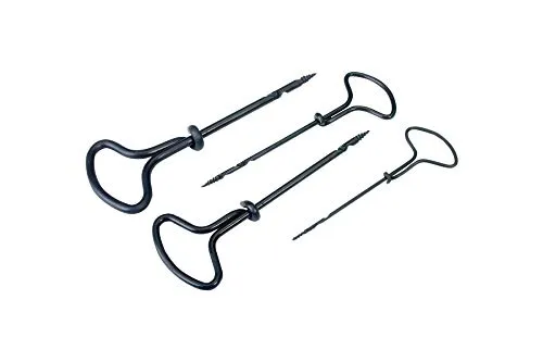 Pebaro NA2-3-4-5S Nagelbohrer-Set, 4 Handbohrer in verschiedenen Größen, Basteln mit Kastanien und Weichholz, Bastler, Hobby, Junior-Handwerker