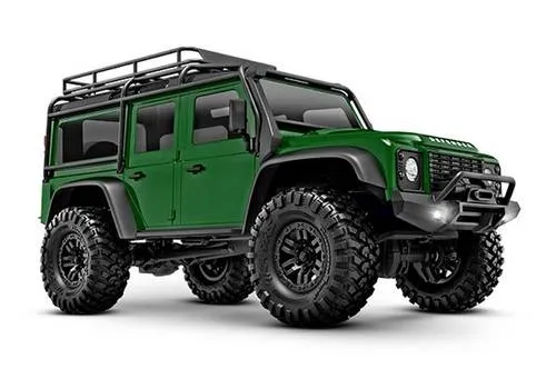 TRAXXAS TRX-4M LR Defender 4x4 grün RTR - RC-Modelle: 1:18 Scale-Crawler mit Allradantrieb, perfekt für Offroad-Abenteuer und sofort einsatzbereit mit Akku und Lader.