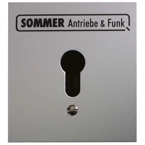 SOMMER Schlüsseltaster Unterputz ohne PZ - Unterputz-Schlüsseltaster für individuelle Schließzylinder, ideal zur Steuerung von Antrieben und E-Öffnern – zuverlässiges SOMMER Zubehör für mehr Sicherheit.