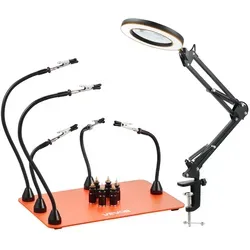 VEVOR Löthilfe Dritte Hand mit LED-Vergrößerung von Vevor