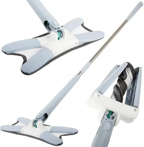 Flacher Bodenwischer mit rotierender Twist-Squeeze-Wringer