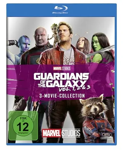Guardians of the Galaxy - 3-Movie-Collection (Blu-ray) - Filme: Erleben Sie die gesamte Guardians of the Galaxy-Trilogie in einer exklusiven Blu-ray-Collection, perfekt für Marvel-Fans und Filmliebhaber!