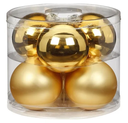 MAGIC by Inge Christbaumschmuck, Weihnachtskugeln Glas 10cm, 6 Stück
