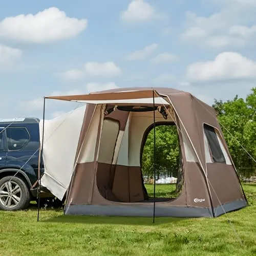 PORTAL Heckzelt 4-5 Personen 2 in 1 mit Sonnensegel