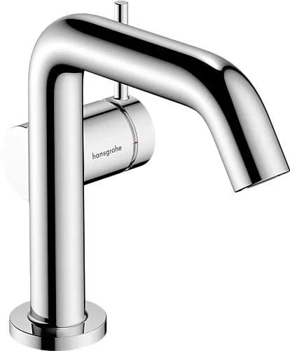 hansgrohe Tecturis S Fine - Energiesparende Waschtischarmatur - Waschraumarmaturen mit EcoSmart+ für 20 % weniger Wasserverbrauch und CoolStart-Technologie für effizienten Kaltwasserbezug. Schlichtes Design mit glänzender Chromoberfläche.
