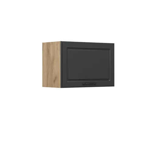 Vicco Hängeschrank R-Line, Anthrazit Landhaus/Goldkraft Eiche, 60 cm Flach