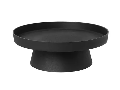 Broste Copenhagen Holger Kerzentablett Ø 35 cm schwarz - Kerzenständer aus Aluminium, ideal für ganzjährige Dekoration und in verschiedenen Größen und Farben verfügbar.