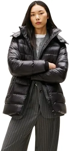 Tommy Hilfiger WW0WW47355 Damen Daunenmantel in schwarz von Tommy Hilfiger