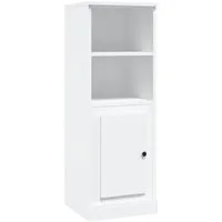 vidaXL Highboard Weiß 36x35,5x103,5 cm - Kommode aus hochwertigem Holzwerkstoff, bietet viel Stauraum und verleiht deiner Einrichtung durch das zeitlose Design einen eleganten Charme.